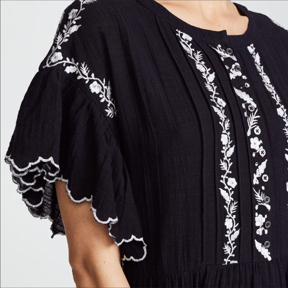 NWT $148 Free People Santiago Embroidered Dress Sm - Picture 5 of 8